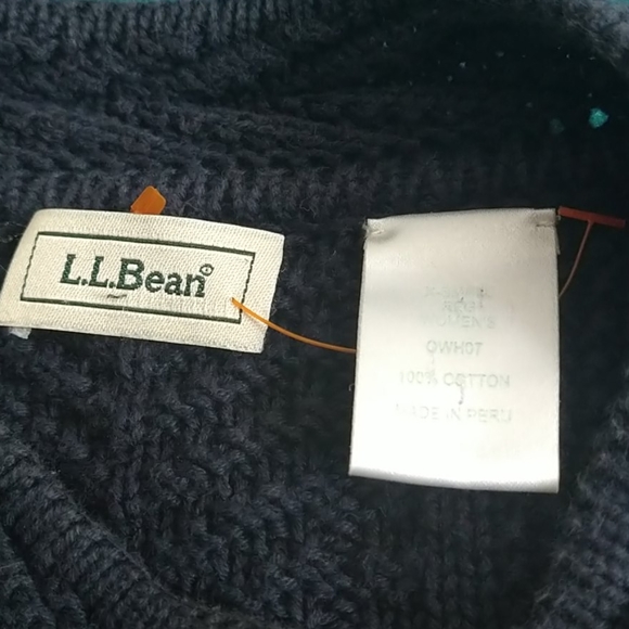 L.L. Bean Navy Knit Cardigan XS - Picture 2 of 6